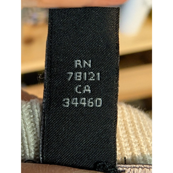 Eileen Fisher Bone Ivory Silk Blend Interlock Knit Straight Pencil Skirt LG PT - Picture 6 of 7